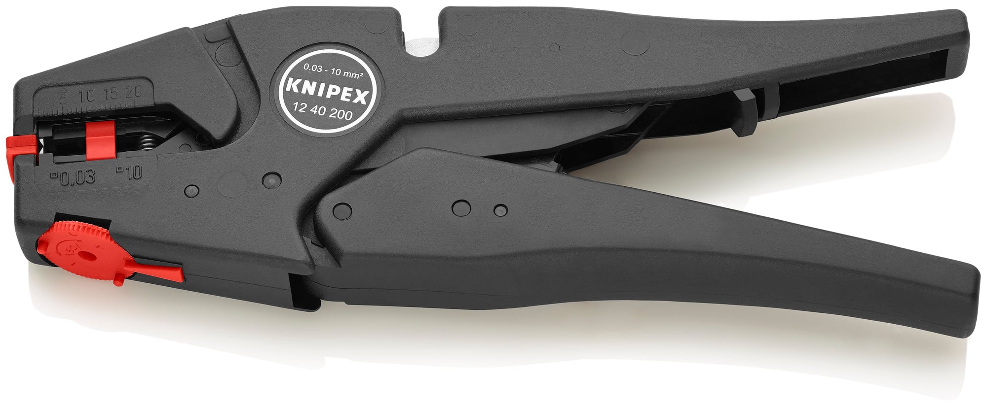 Self-Adjusting Wire Stripper 8-32 AWG, 8 in., Bare Plastic