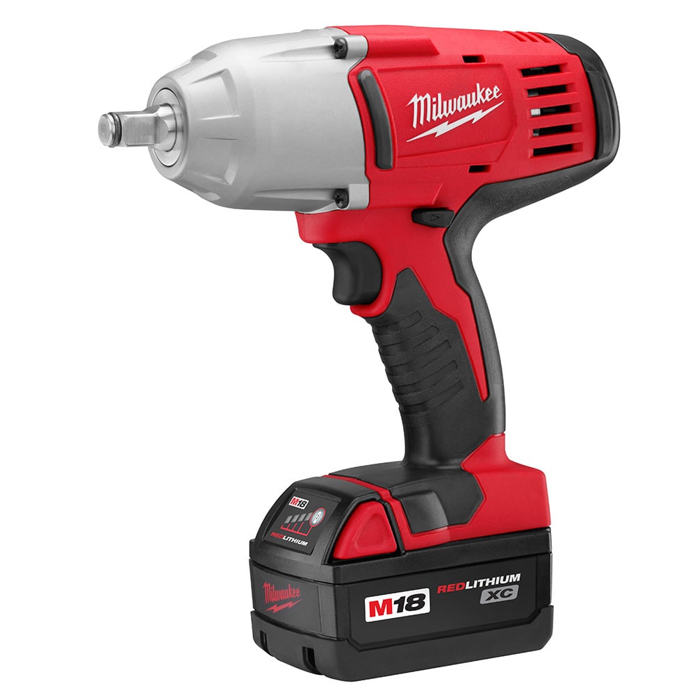 2663-22 M18 High Torque Cordless Impact Wrench Kit With Friction Ring, 1/2 in Square Drive, 0 to 2200 bpm, 450 ft-lb Torque, 18 V DC, 8-7/8 in OAL