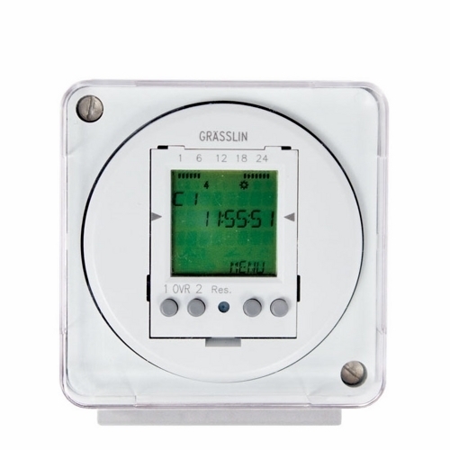 FM2D50-120 Grasslin Digital Electronic Timer Switch, 24 hr/7 Day Setting, 120 V AC, 1 hp, 1CO 1 Form C 2SPDT Contact, 1 Pole