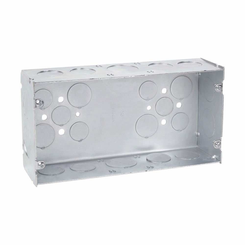 TP870 Thepitt Welded Gang Box, Steel, 71 cu-in Capacity, 2 Gangs, 7 Knockouts