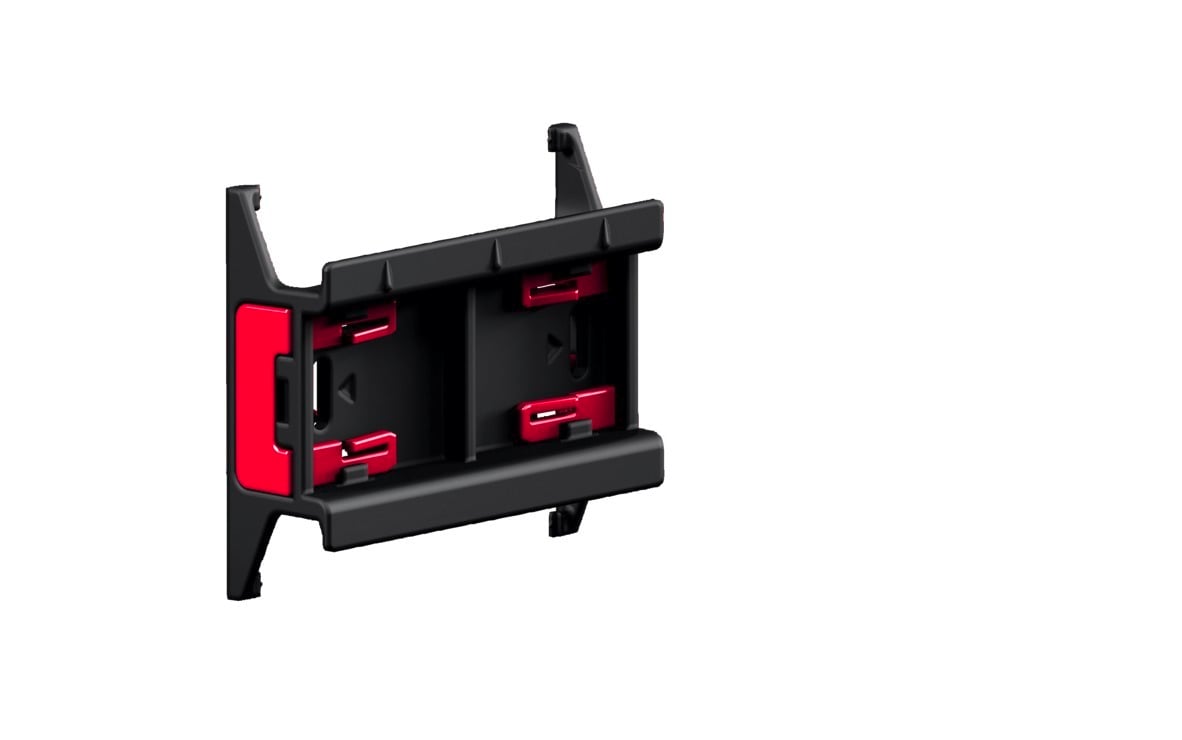 RX support rail with locking clip, W: 54 mm