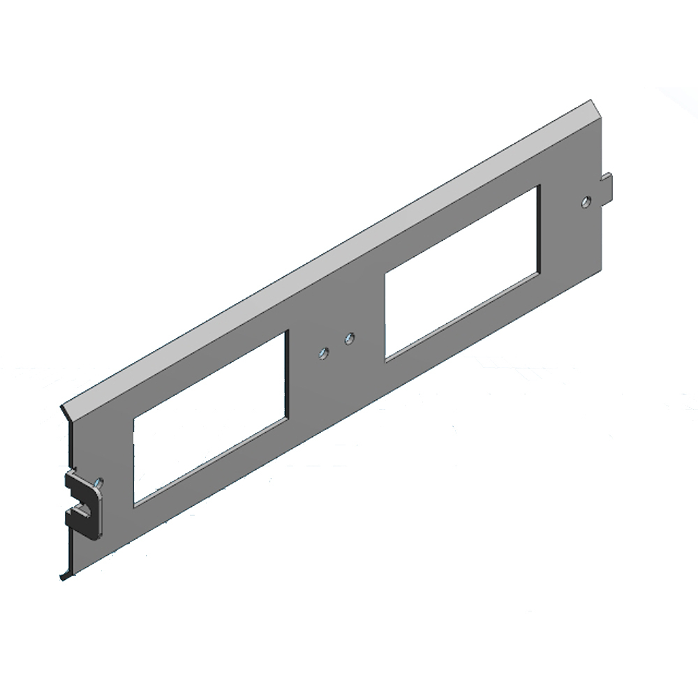 AFD6GFCI Steel City Device Plate With 2-GFCI, Steel
