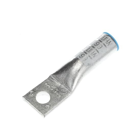 60150 Color-Keyed 1-Hole Non-Insulated Compression Lug, 4/0 AWG Aluminum/Copper Conductor, Die Code: 66H, 1/2 in Stud, Aluminum