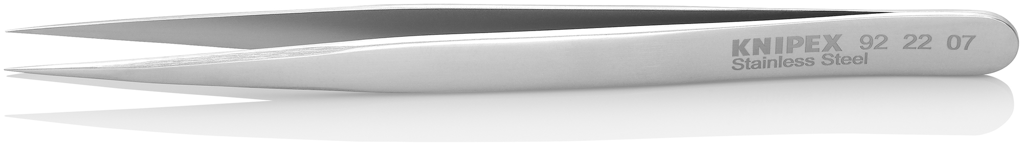 Stainless Steel Gripping Tweezers-Needle Point Tips, 5 in., 0.20 mm TT, 0.25 mm TW