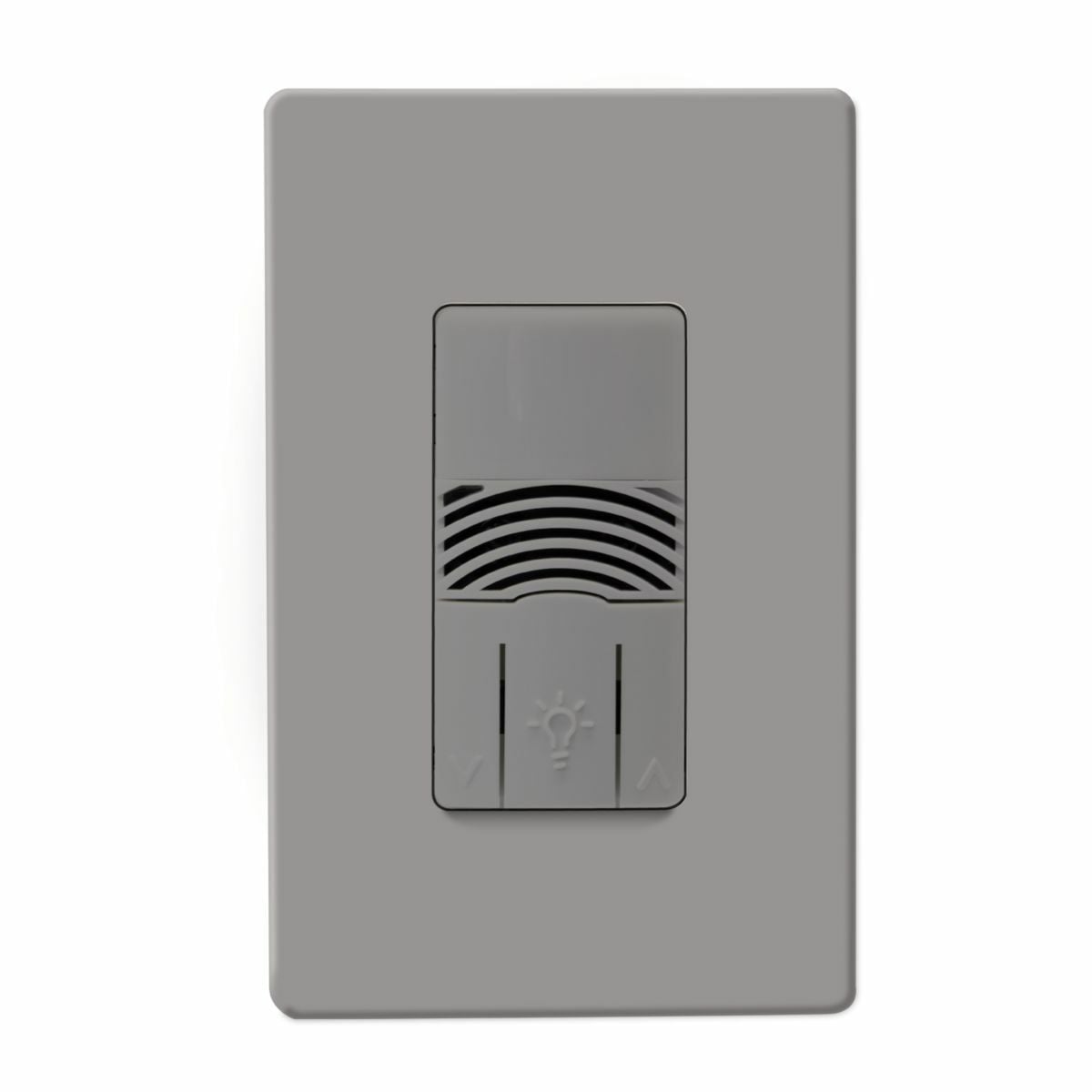 OSW-D-010-G Greengate Occupancy/Dual Tech PIR Self-Adjusting Ultrasonic Activated Sensor Dimmer With Integrated Photocell, 120/277 V AC, 8 A, 1 Poles, Auto On/Auto Off, Manual On/Auto Off Operation, Gray