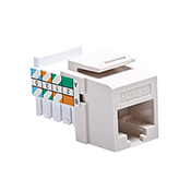 5EHOM-RT5 IDC Snap-In Connector, Cat 5e Module, Flush Mounting, Plastic, Light Almond