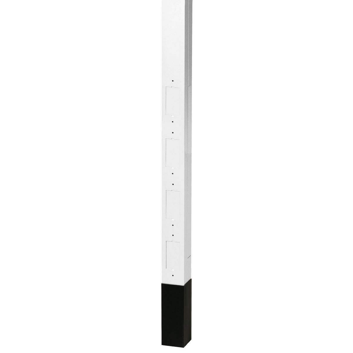 HBLPPO15W Blank Pre-Wired Service Pole, (4) Knockouts Capacity, 4 Outlets, 15 ft 2 in L x 2.13 in W, Aluminum