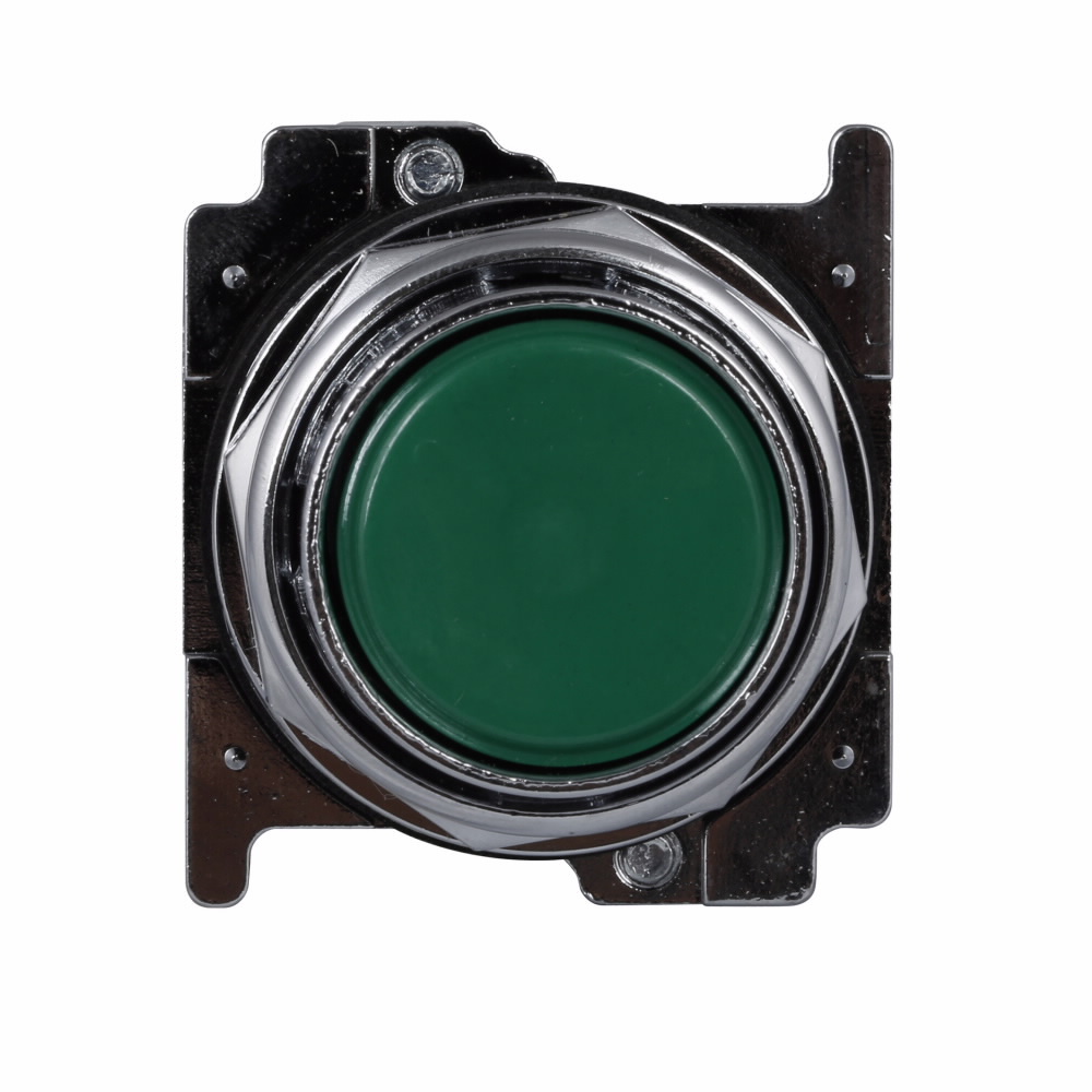 10250T23G Heavy Duty Oil/Watertight Standard Non-Illuminated Pushbutton, 30.5 mm, 1NO Contact, Green