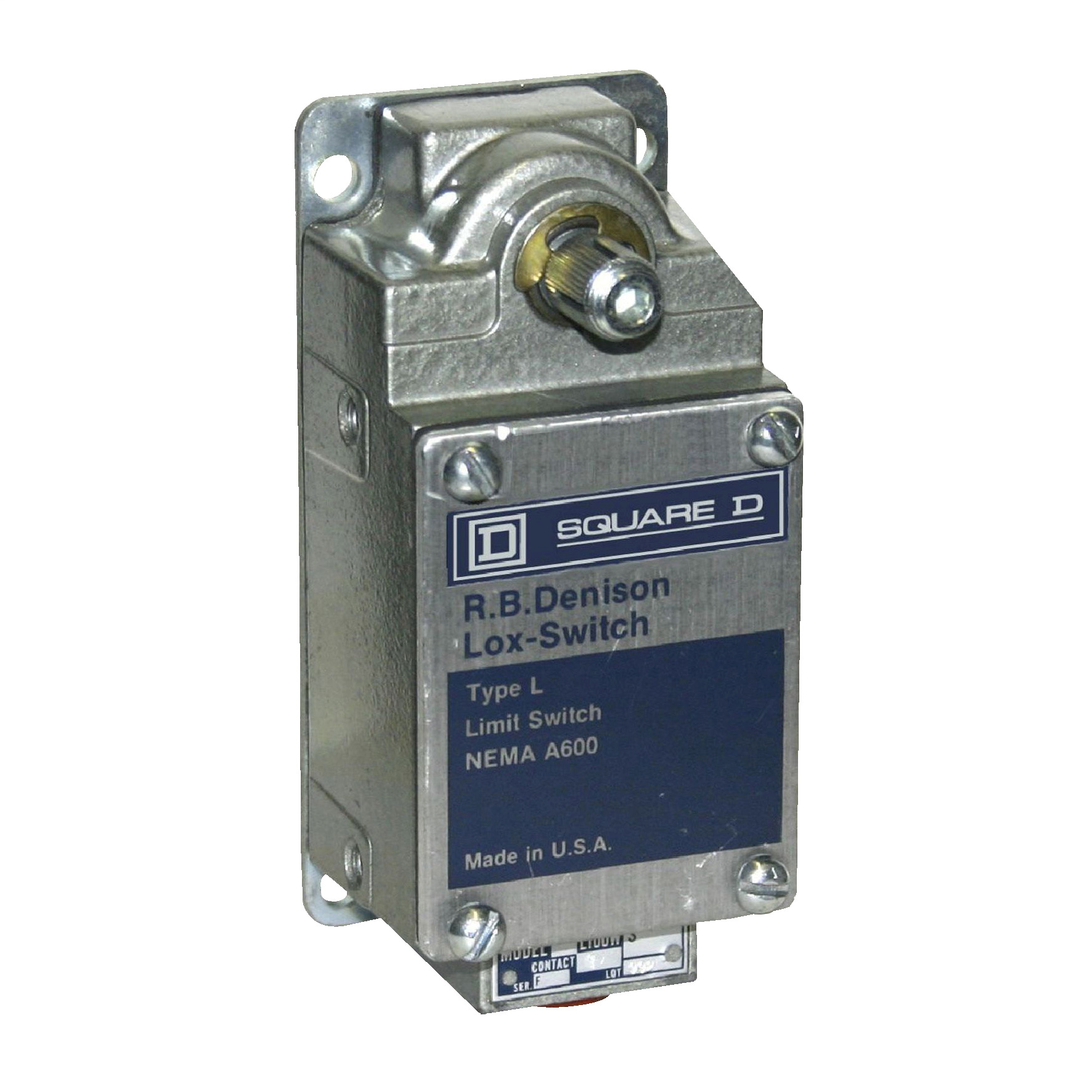 HL100WNCS2M34 L100 Severe Duty Mill Limit Switch, 600 V, 10 A, 1NC+1NO, 2NC, Form YY DPST-NC-DB Contact, 2 Poles