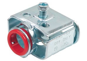 AMC-52 Bridgeport E-Z Lock Connector, 3/8 in Trade, 1 Conductors, 0.43 to 0.62 in Cable Openings, Steel, Electro-Plated Zinc