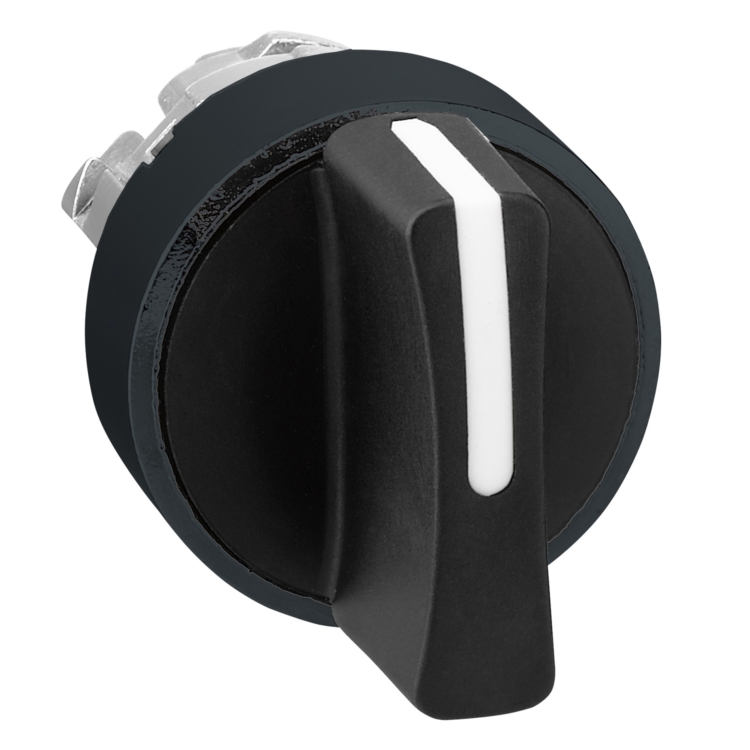 ZB4BD37 Harmony 3-Position 45 deg Stay Put Selector Switch Head With Standard Handle, 22 mm, Round Shape, Metal, Black