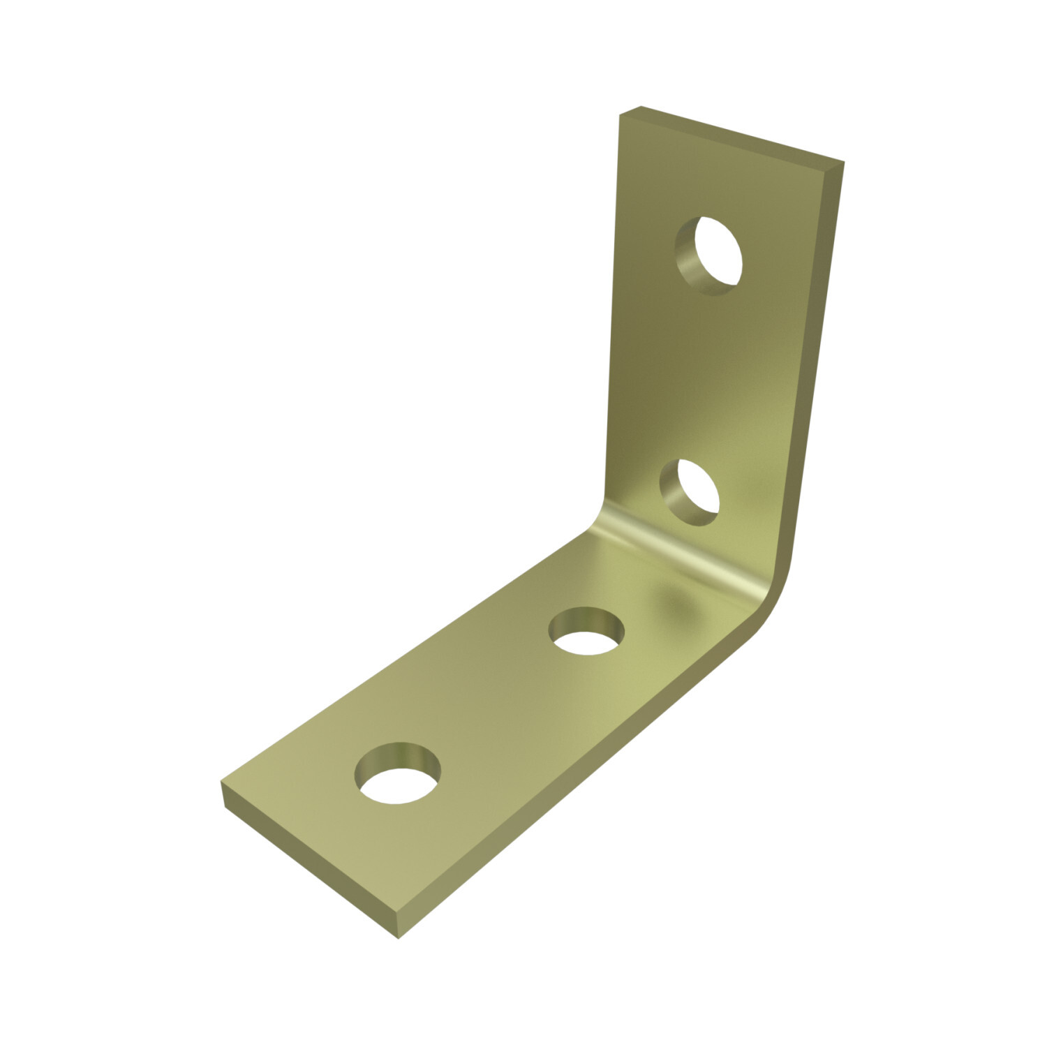 P1325-ZD 90 deg Angle Fitting, 4 Holes, 1-5/8 in W x 1/4 in THK, HRPO Steel