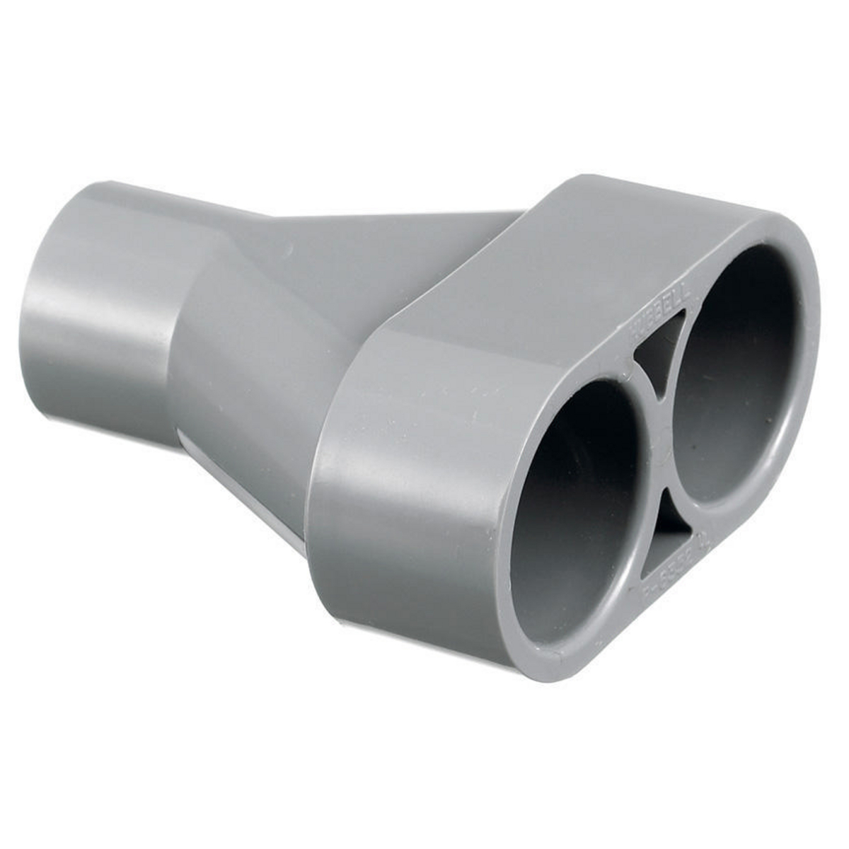 PFBYA1 Molded Non-Metallic Standard Y-Adapter, 5 in ID Dia, 4.65 in L x 4.12 in W x 3 in D, Thermoplastic