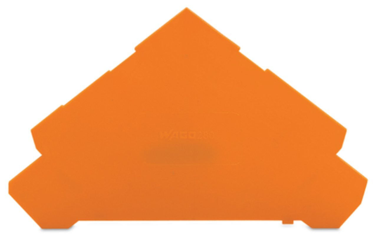 280-323 End Intermediate Plate, For Use With Rail Mounted Terminal Block, Orange