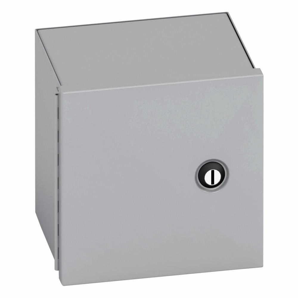 10106-1 D70 Subclass Small Panel Enclosure, 10 in W x 6 in D x 10 in H, NEMA 1/IP30 NEMA Rating, Carbon steel