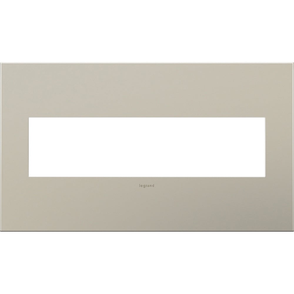 AWC4GSN4 Adorne Designer Wall Plate, 4 Gangs, 8.88 in W x 5.13 in H, Cast Metal