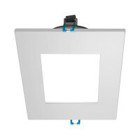 DLE4 Series 4 in. Square White Flat Panel LED Downlight in 4000K