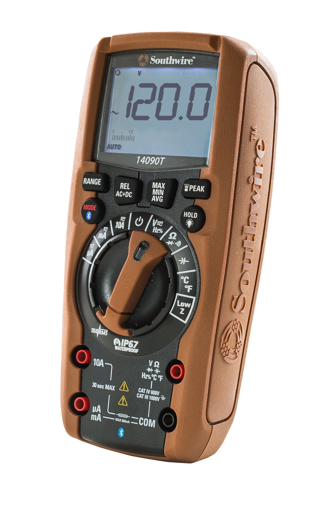 630184 ResidentialPro Auto-Ranging Digital Multimeter, 6 to 1000 V AC/600 mV to 1000 V DC/600 uA to 10 A/600 Ohm to 60 MOhm/60 nF to 6000 uF/9.999 Hz to 9.999 kHz Measuring, 1000 V AC/DC, 10 A, 60 MOhm, 6000 Count Backlit LCD Display