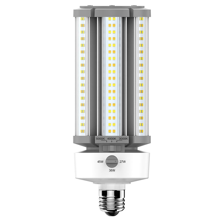 HIDFA-45S-E26-8CCT-BYP/5SP HIDFA Type B Retrofit Lamp, 45/36/27 W, 125/150/175 W Incandescent Equivalent, EX39 Lamp Base Lamp, Post Shape, 3645 to 6525 Lumens