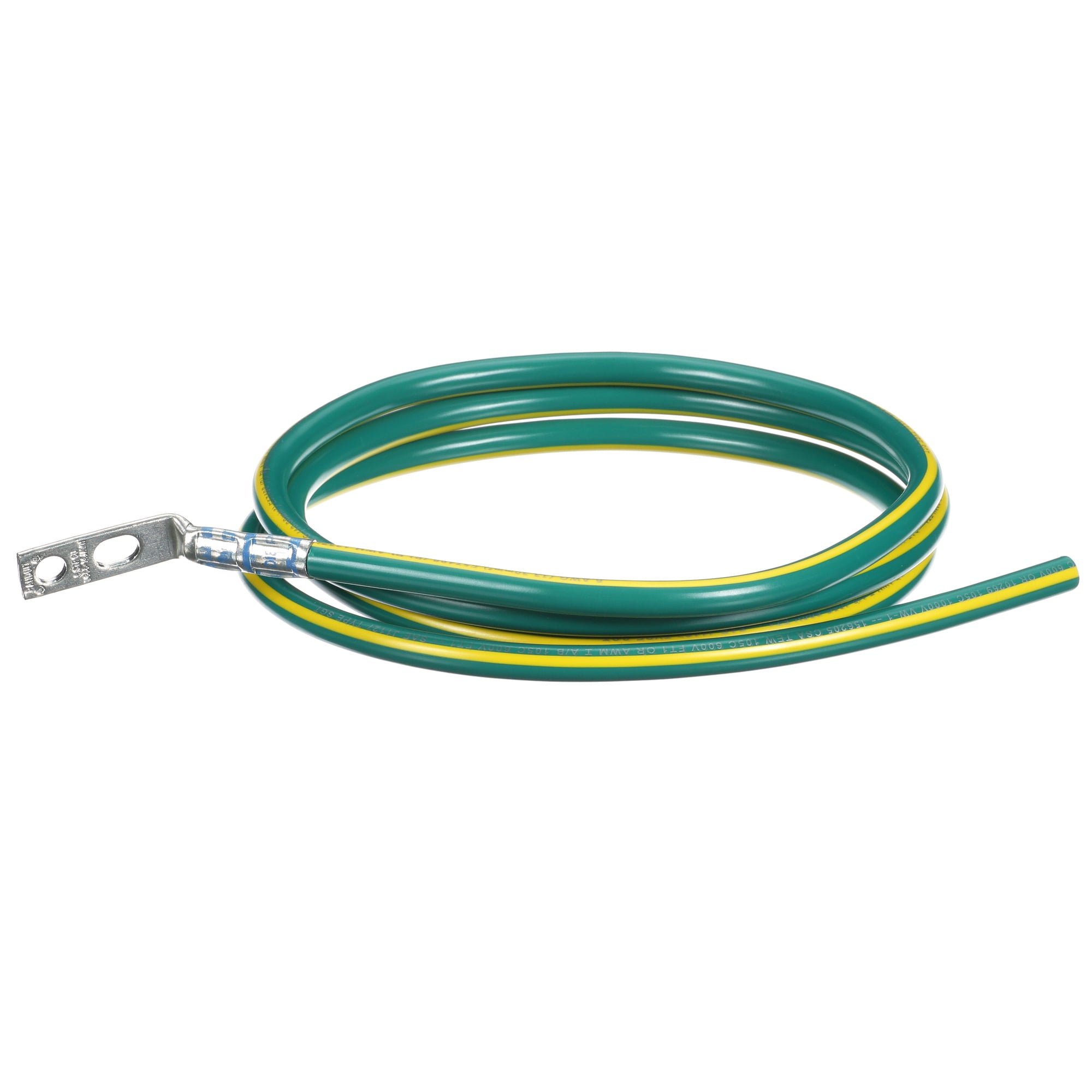StructuredGround RGCBNJ660PY Equipment Bonding Jumper, Green/Yellow, 6 AWG