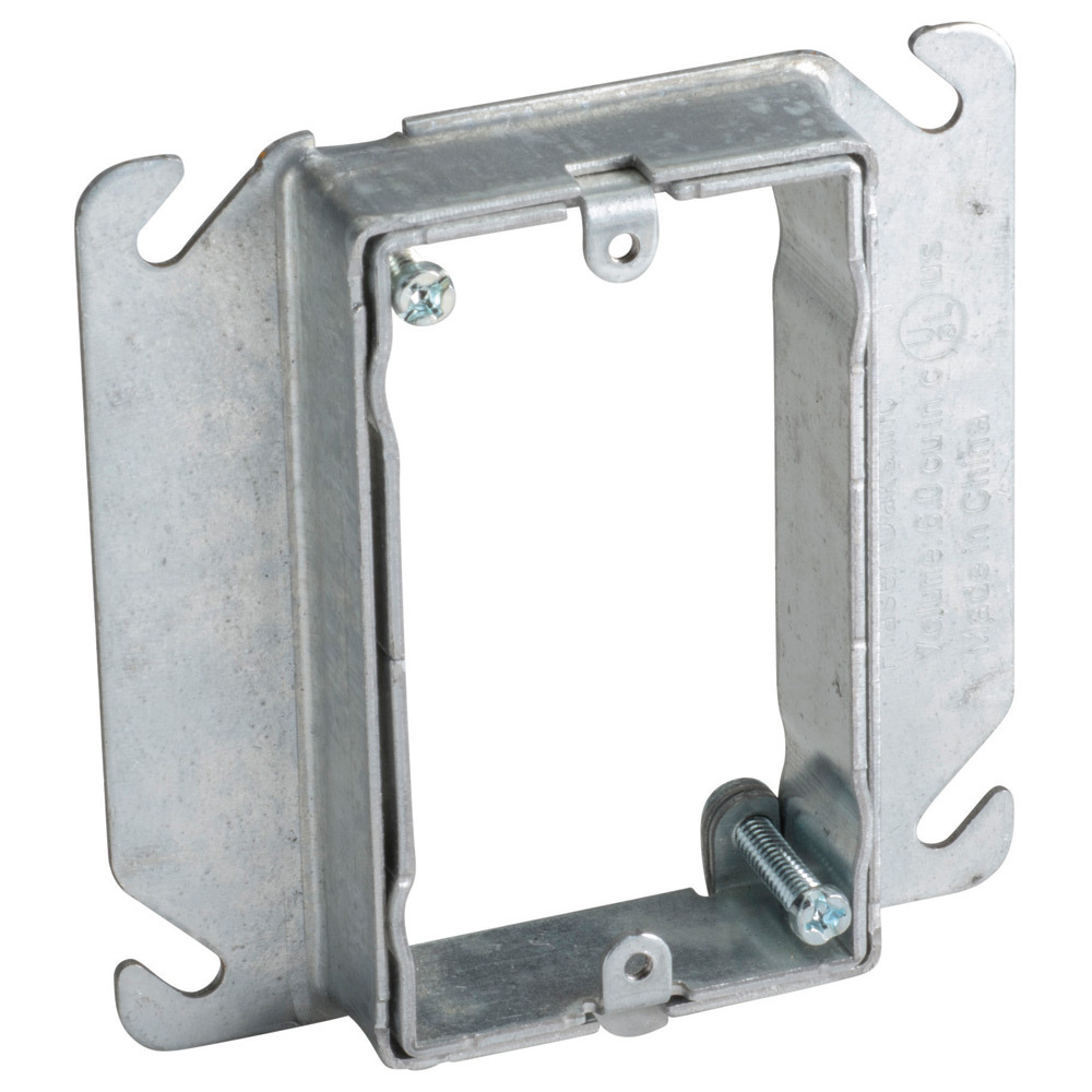 Adjustable Mud Ring, 1 Gang, 3/4"1 1/2" Drywall