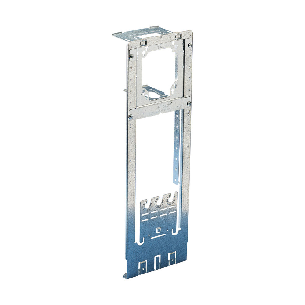 FMBS1824 Box Support, 1-1/2 in and 2-1/8 in D, 4 in, 4-11/16 in Box, Steel, Pre-Galvanized