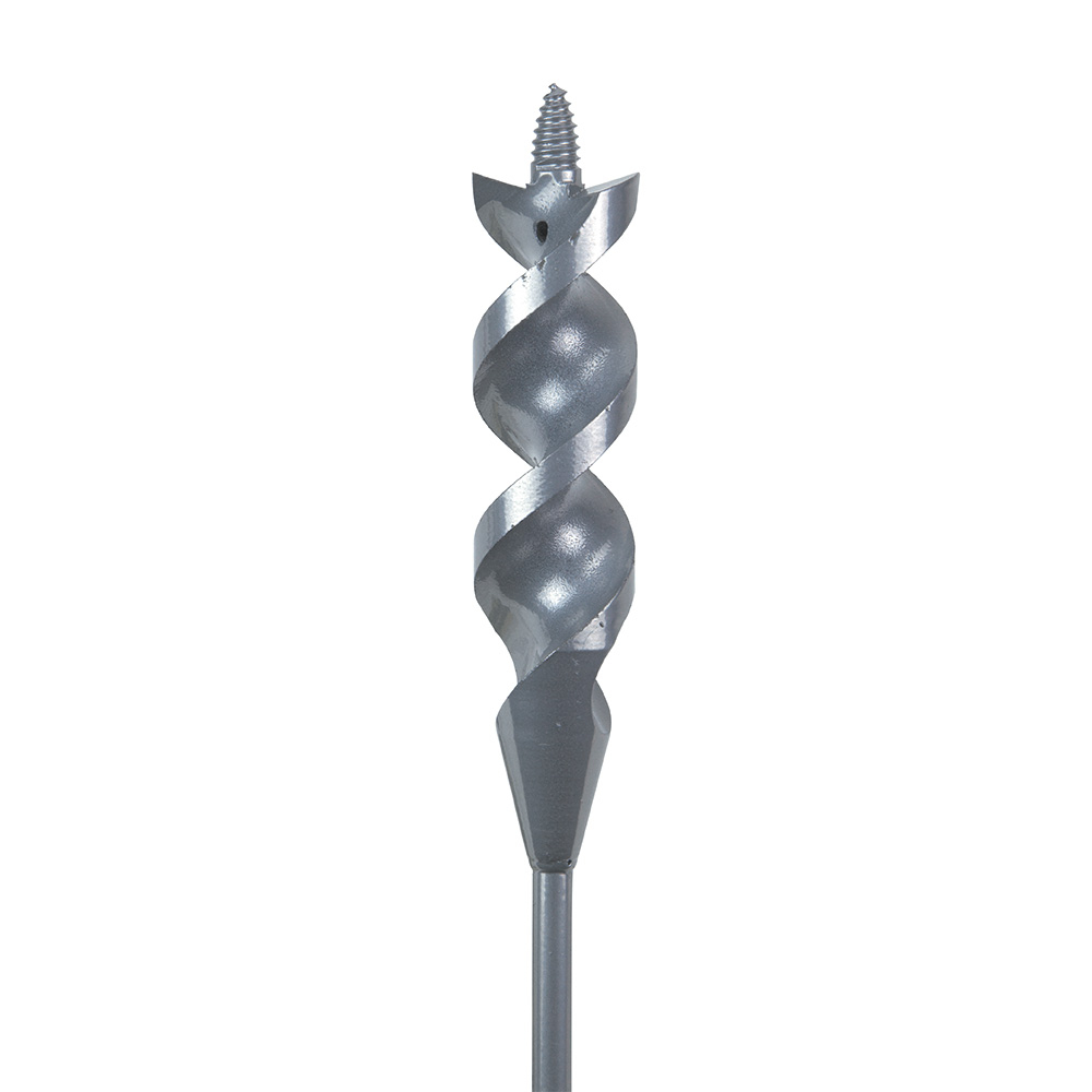 53720 Flexible Long Auger Bit With Screw Point, 1 in Dia, 54 in OAL, Screw Point, Oxide Coated