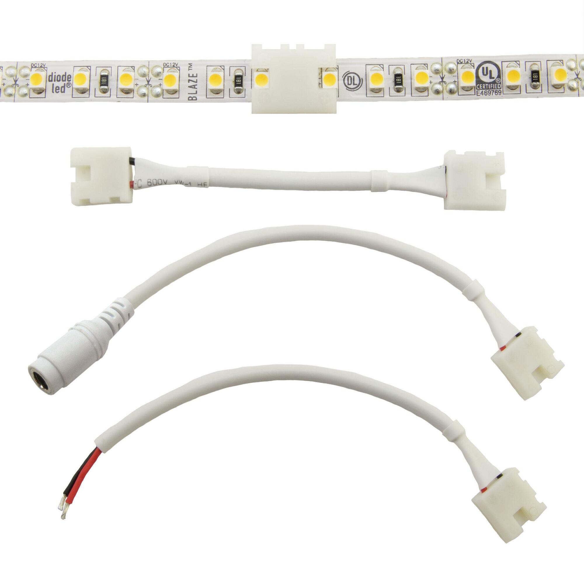 CLICKTIGHT Splice Connector: AV/BL/FV - White, 48 in., Diode Window, 2464 wire
