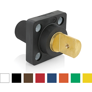 16R20-UB Rhino-Hide 16 Series 90 deg Cam Type Female Single Pole Receptacle, 600 V AC, 400 A, 2 to 4/0 AWG Wire, Tapped Terminal Connection, NEMA 3R NEMA Rating