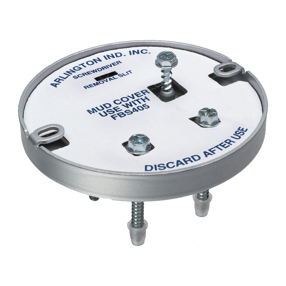 FBS405 Fan/Fixture Mounting Box With Knockout, Steel, 6 cu-in Capacity, 2 Knockouts, 4.25 in L x 4.25 in W x 0.61 in H