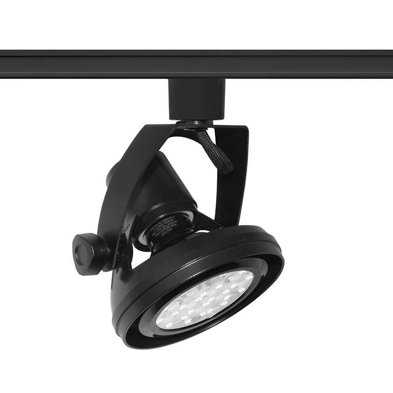 T1031S E26 75W BL Avant Garde Lampholder Track Head With Universal Adapter, Incandescent Lamp, 120 V AC, Gimbal Ring Head