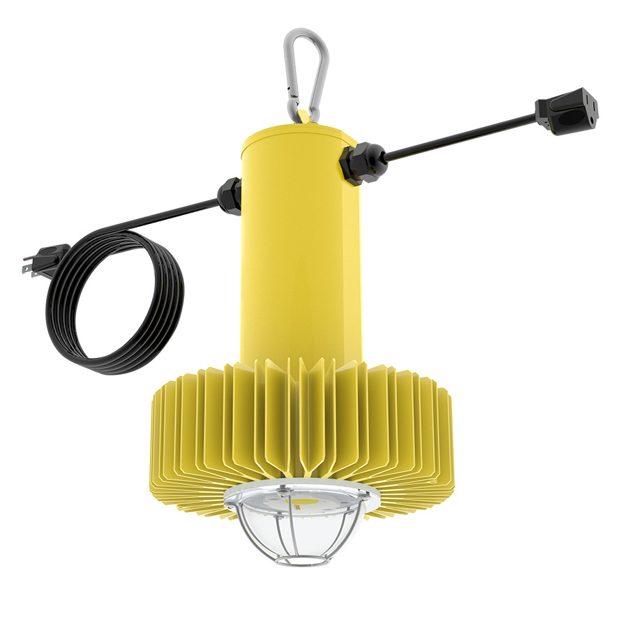 TEMPLED100G/120/10CP Bay Work Light With Wire Guard, 10 ft Cord, Plug, LED Lamp, 100 W Lamp, 120 V AC