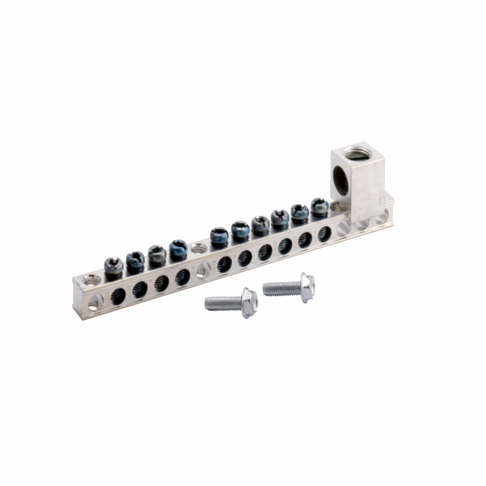 GBK1020 Ground Bar Kit, For Use With CH and BR Loadcenter, 3/4 in Size, Aluminum/Copper