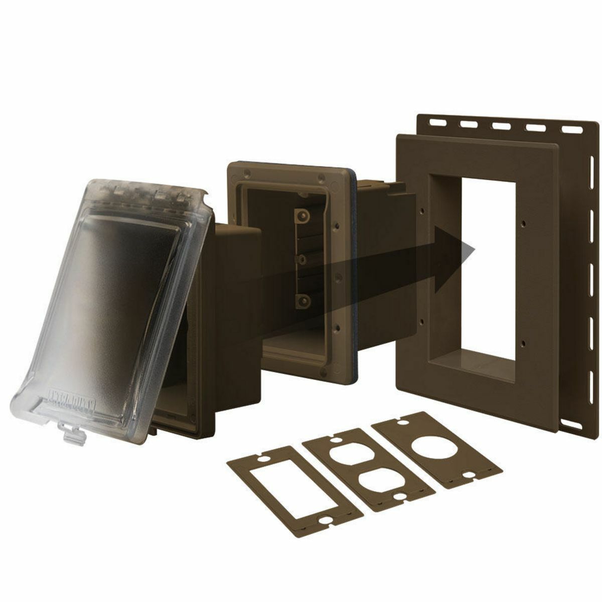 MR420CZ Extra Duty Weatherproof While-In-Use Cover, 7 in L x 6.4 in W x 2-3/4 in D
