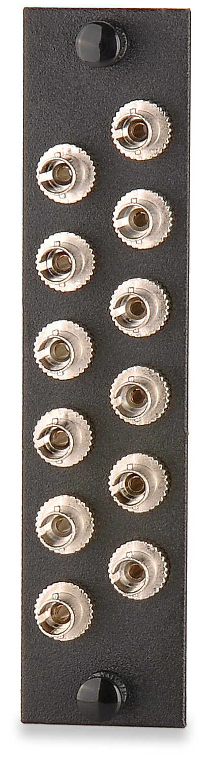 12-Port (12 Fiber) ST OM1/OM2 Adapter Plate Ph. Brz. Sleeve