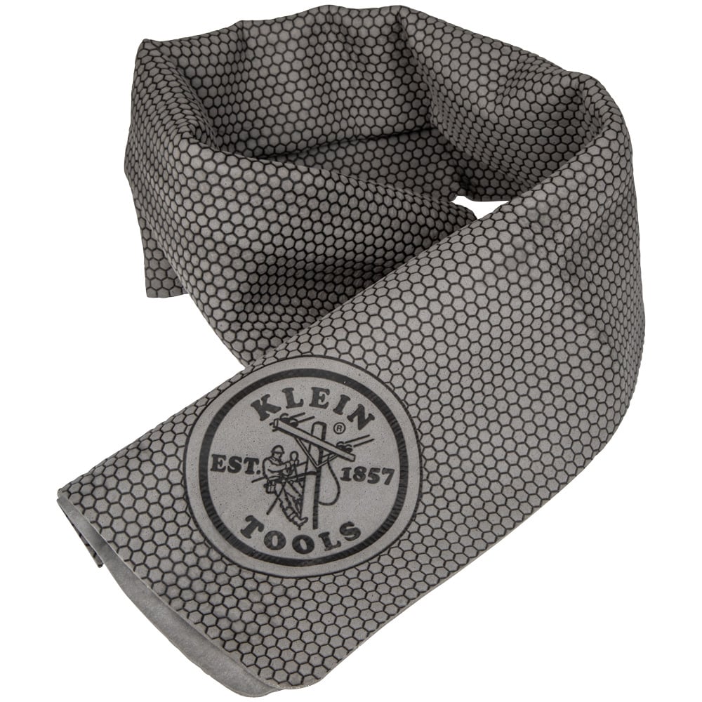 60093 Cooling Towel, 29.5 in L x 13 in W x 0.7 in H, Gray, PVA