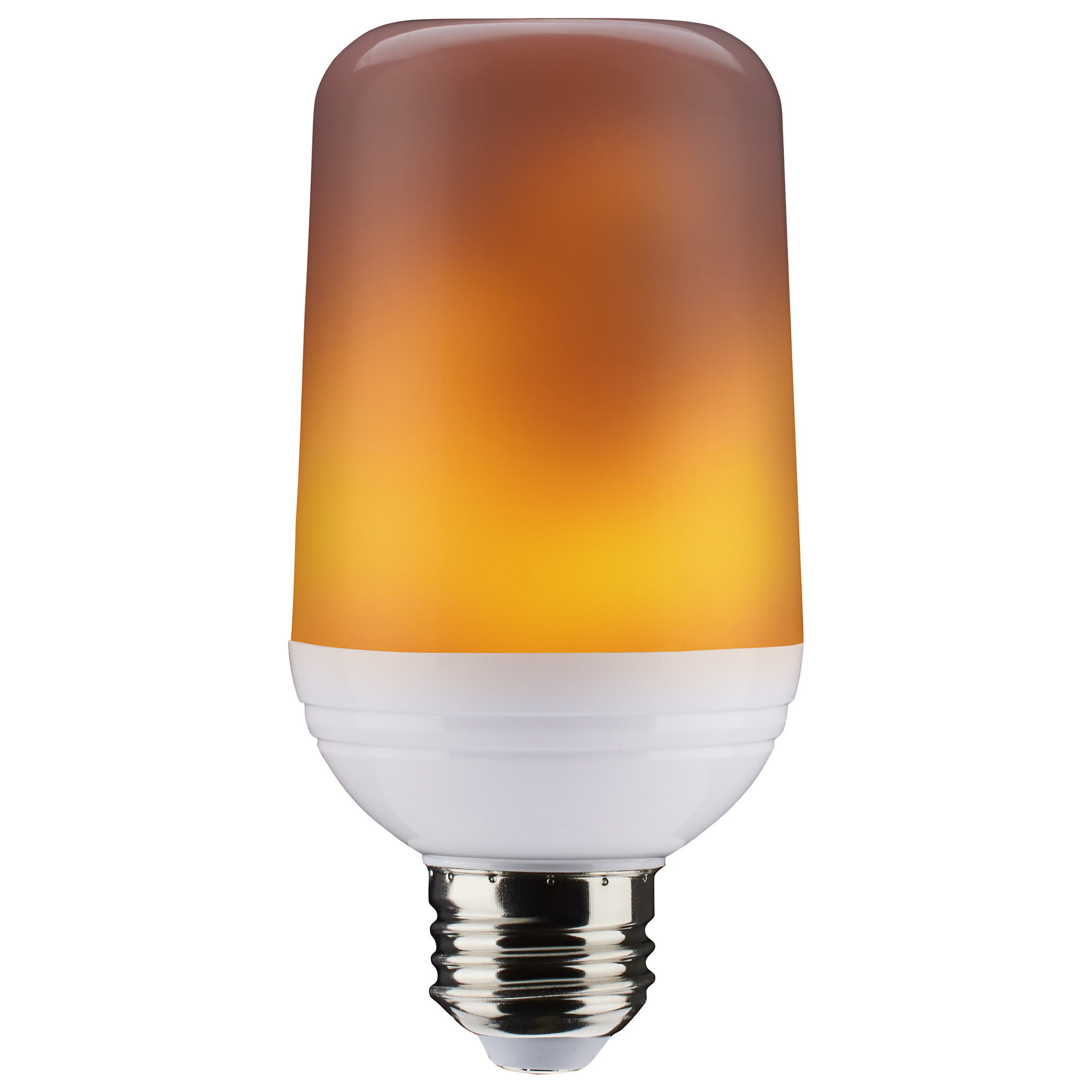 S29806 Flame Bulb, 2.5 W, 25 W Incandescent Equivalent, E26 Lamp Base, T19 Shape, 150 Lumens