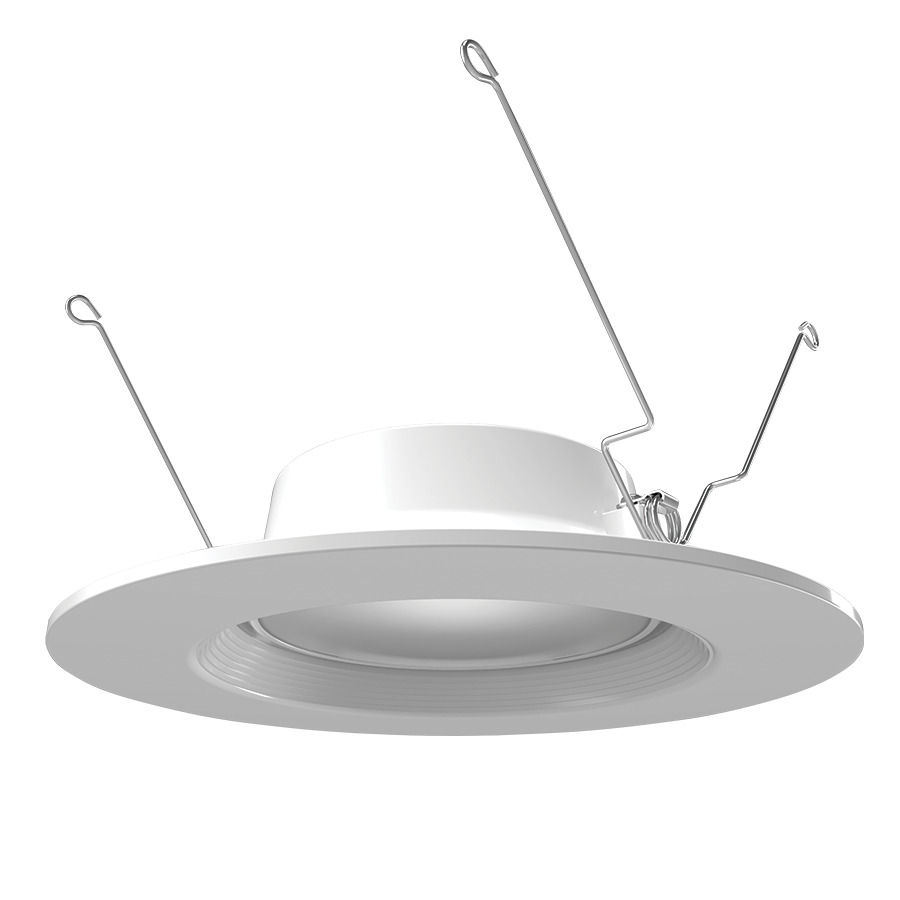 6" RETROFIT 10W 5CCT 120V TRIAC BAFFLE WHITE W/ NIGHT LIGHT