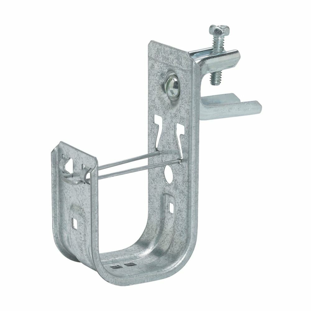 BCH32-C442A Cable to Beam J-Hook, 1/8 to 5/8 in Flange, 30 lb Load, Steel, Pre-Galvanized