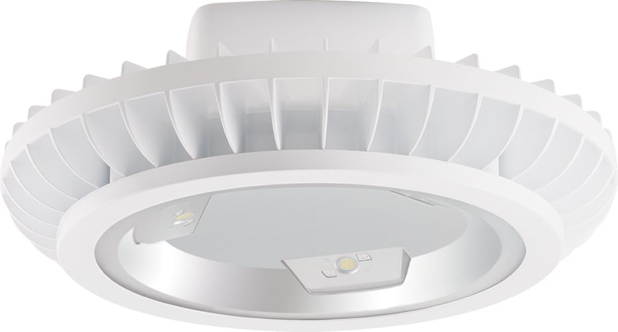 HAZBAYLED104W High Bay Lighting With 0 to 10 VDC Dimming Driver, 121 W Fixture, 120/208/240/277 VAC, White/Polyester Powder Coating Housing