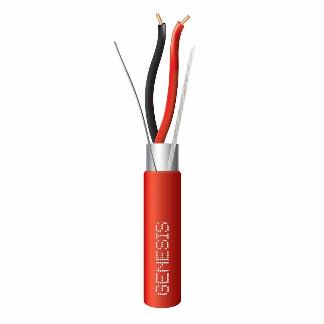 18/2 SOLID SHIELDED CABLE - 1000 FT PULL BOX - RED