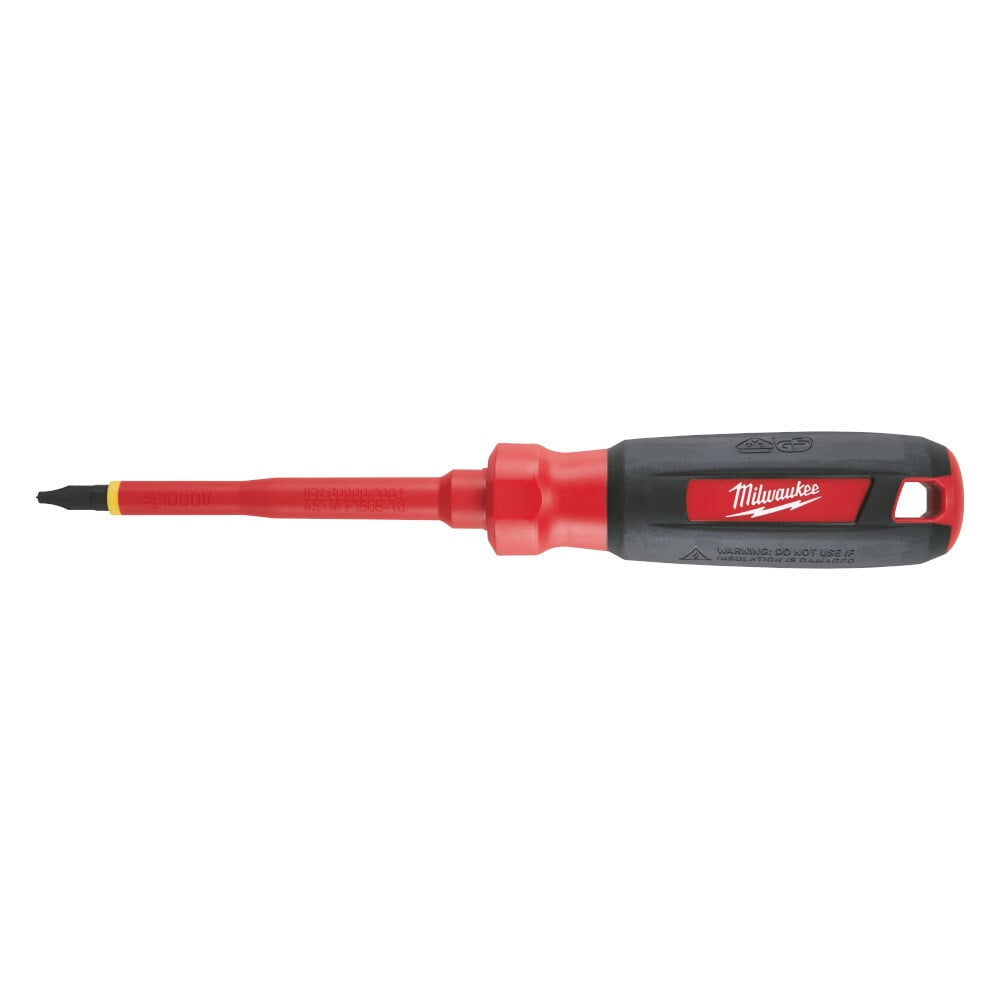 48-22-2241 Screwdriver, #1 ECX Point, Steel Shank, Plastic/Rubber Handle, ASTM F1505-10