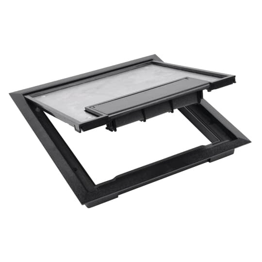 668-CST-BLK Steel City Floor Box Cover, 11.63 in L x 11.63 in W, Die Cast Zinc