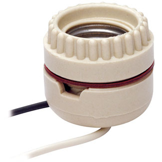 8101 1-Circuit 2-Piece Keyless Lampholder, 660 W Lamp, 250 V AC, E26 Lamp