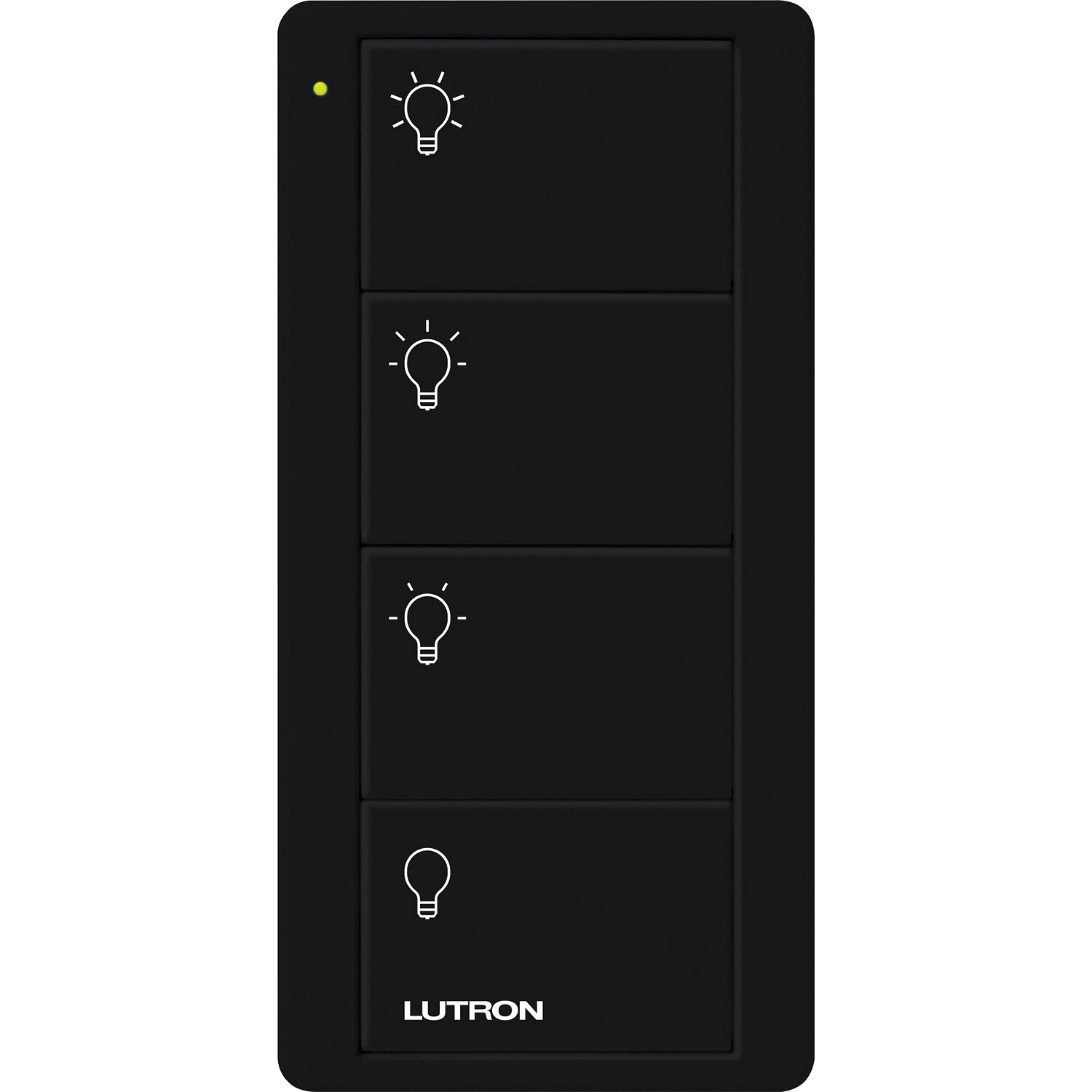 PJ2-4B-BL-L31P 4-Button Scene Control Pico Smart Remote with Light Icons, Black