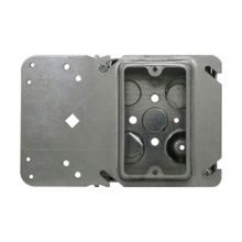 TP31403 Outlet Box, Steel, 34.6 cu-in Capacity, 1 Gangs, 4 in H x 4 in W x 2-1/8 in D
