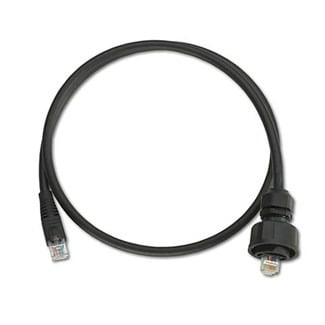 D6721-10E DuraPort UTP Patch Cord, CAT 6, Stranded Tinned Conductor, 8P Modular Plug/Plug to Industrial Plug/Industrial Plug to RJ45 Plug Connector, 10 ft L Cord, Black
