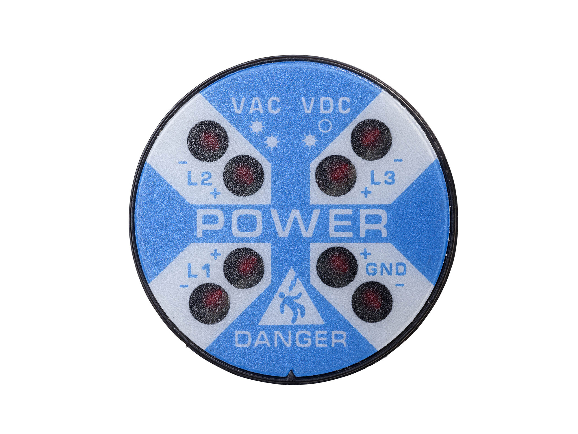 R-3W2 Flashing Voltage Indicator, 40-600 VAC, 30-1000 VDC, 1.2 W, LED Lamp, Panel Mounting