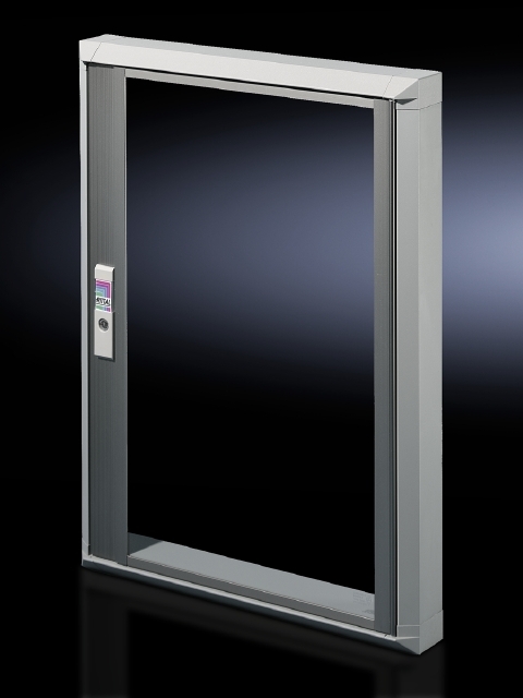 2735520 30-Section System Window, 398 mm H x 363 mm W, For Use With FT, VX, TS8, SE8 Series 600 mm W Enclosure, Extruded Aluminum, Light Gray, Natural Anodized/Powder Coated