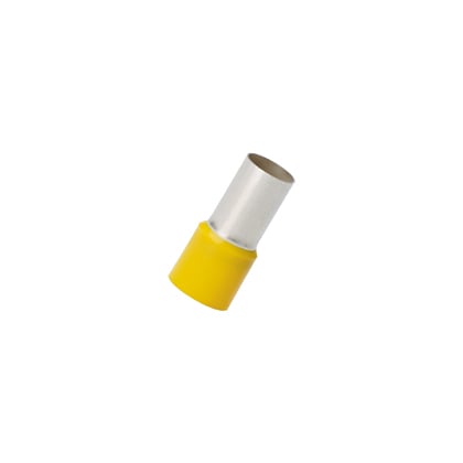 FSD89-20-Q Pan-Term Type FSD DIN End Sleeve Single Insulated Ferrule With Sleeve, 2/0 AWG Stranded Conductor, 1.46 in L, Copper, Yellow
